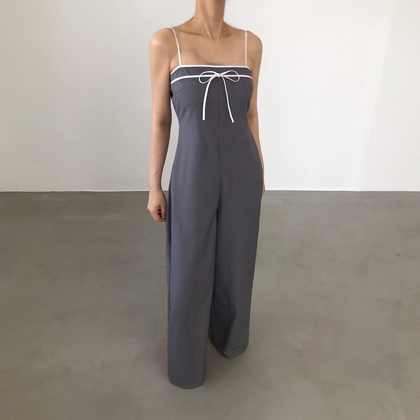 2TWO MOON韓國代購㊣女裝新品推薦真品25春夏熱賣休閑連體褲2TWO MOON連體褲圖色2
