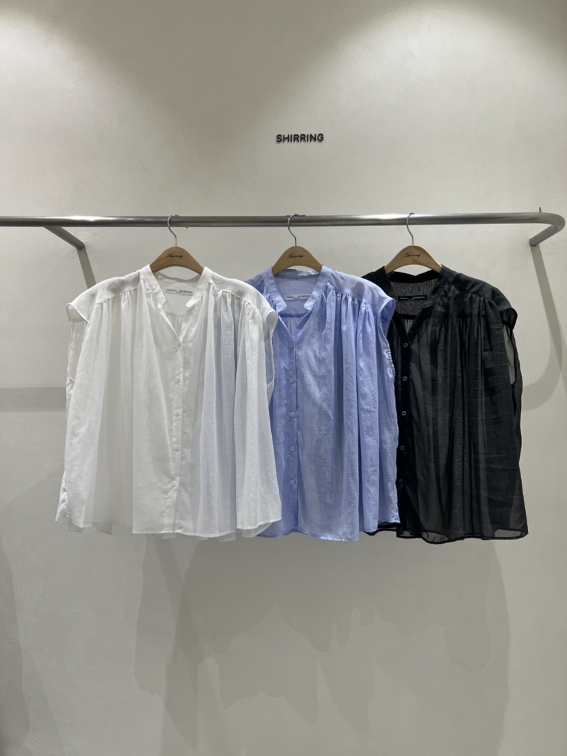 SHIRRING韓國代購㊣女裝新品人氣真品休閑職業時尚襯衫蕾絲衫SHIRRING襯衫/蕾絲衫