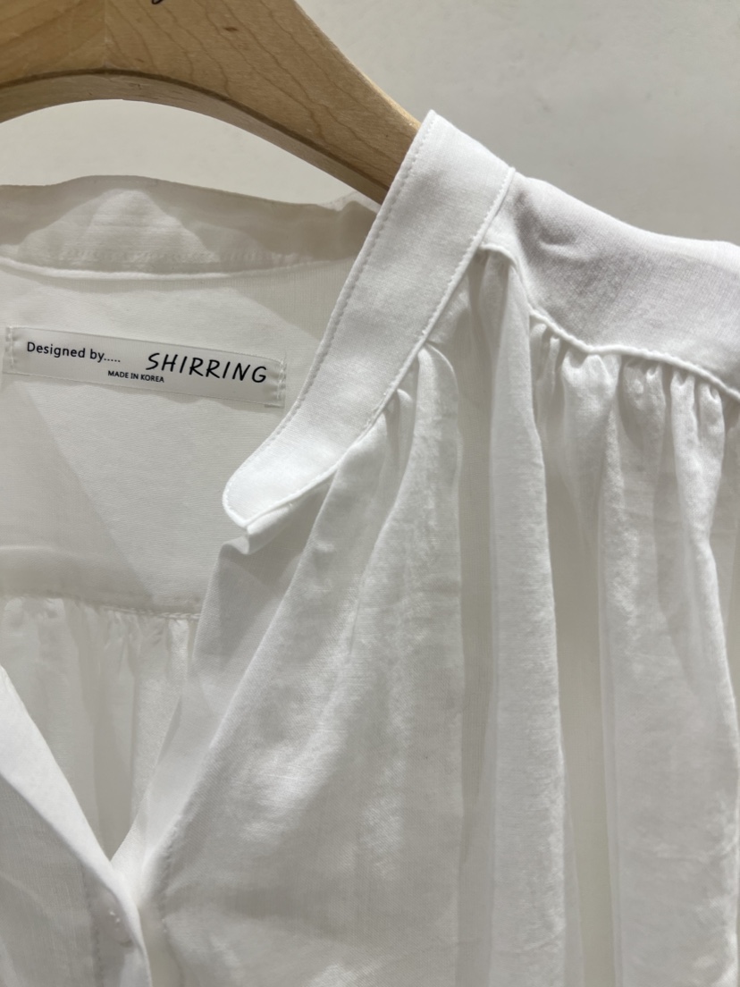 SHIRRING韓國代購㊣女裝新品人氣真品休閑職業時尚襯衫蕾絲衫SHIRRING襯衫/蕾絲衫