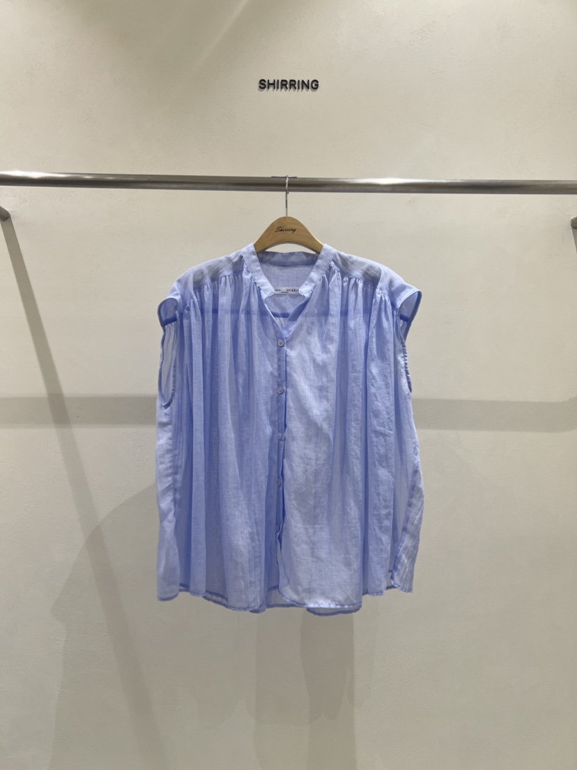 SHIRRING韓國代購㊣女裝新品人氣真品休閑職業時尚襯衫蕾絲衫SHIRRING襯衫/蕾絲衫圖色3