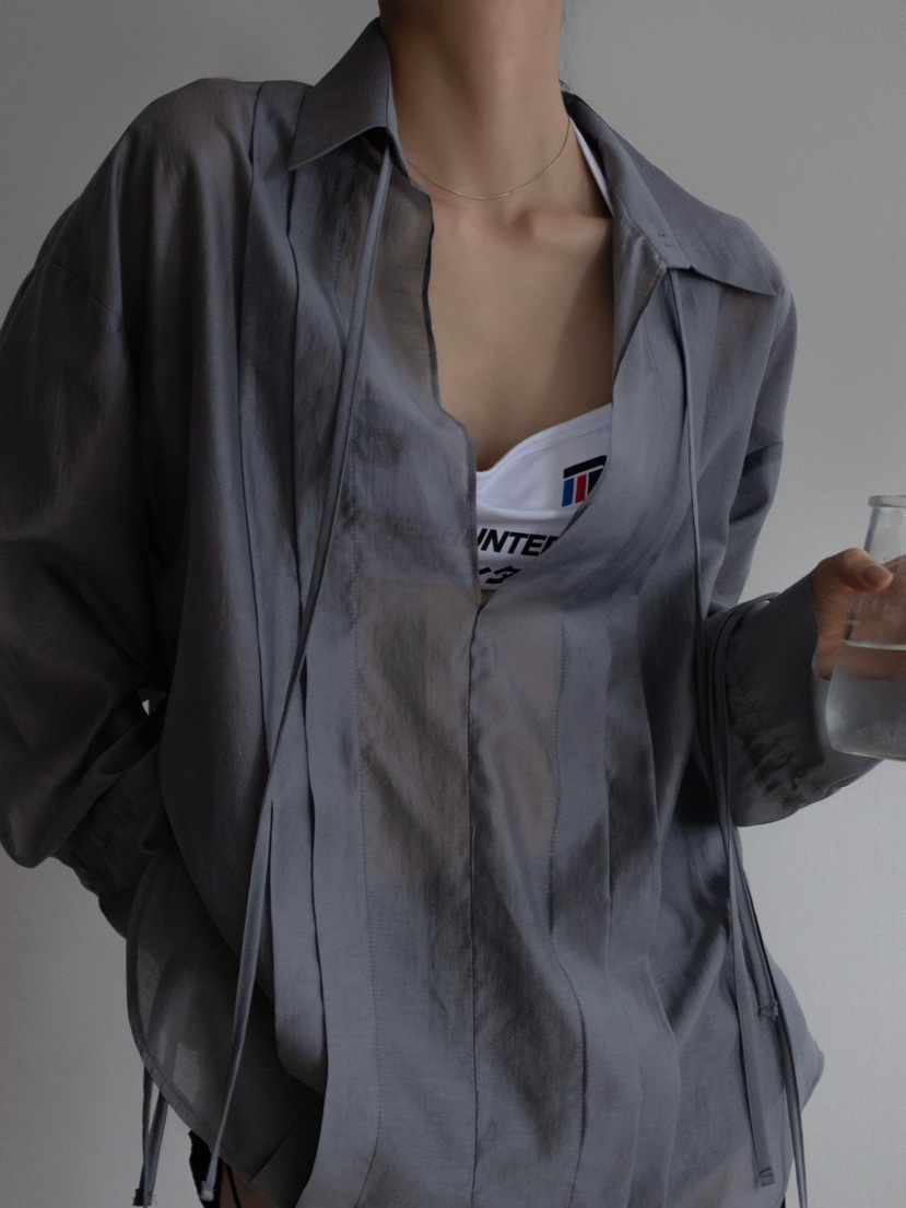 INSSENSE-A韓國直郵㊣女士新款職業真品時尚25春夏襯衫蕾絲衫INSSENSE-A襯衫/蕾絲衫