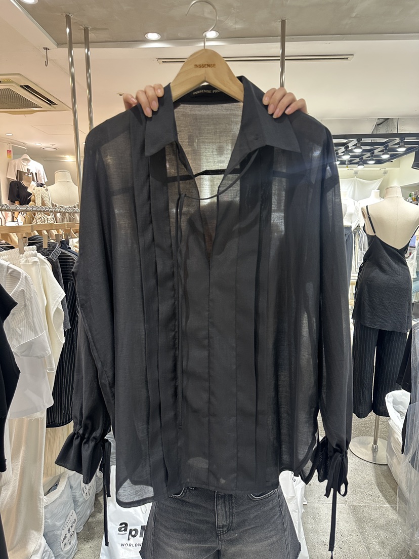 INSSENSE-A韓國直郵㊣女士新款職業真品時尚25春夏襯衫蕾絲衫INSSENSE-A襯衫/蕾絲衫圖色3