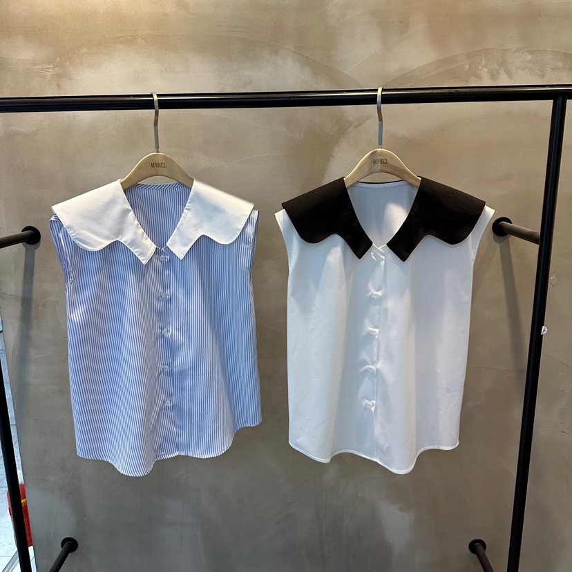 SOUIT韓國代購㊣女裝新款時尚真品休閑職業推薦25春夏襯衫蕾絲衫SOUIT by mabel-L襯衫/蕾絲衫