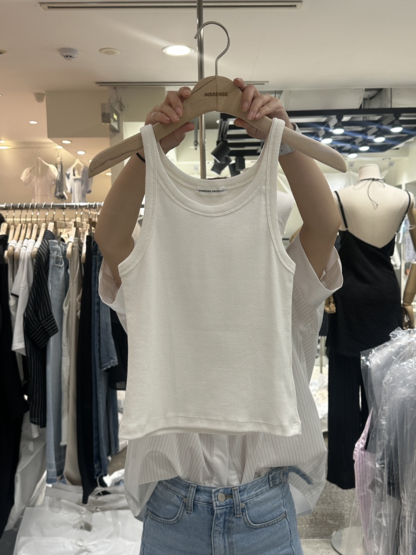INSSENSE-A韓國代購㊣女士新品休閑時尚熱賣職業真品吊帶背心INSSENSE-A吊帶/背心圖色2