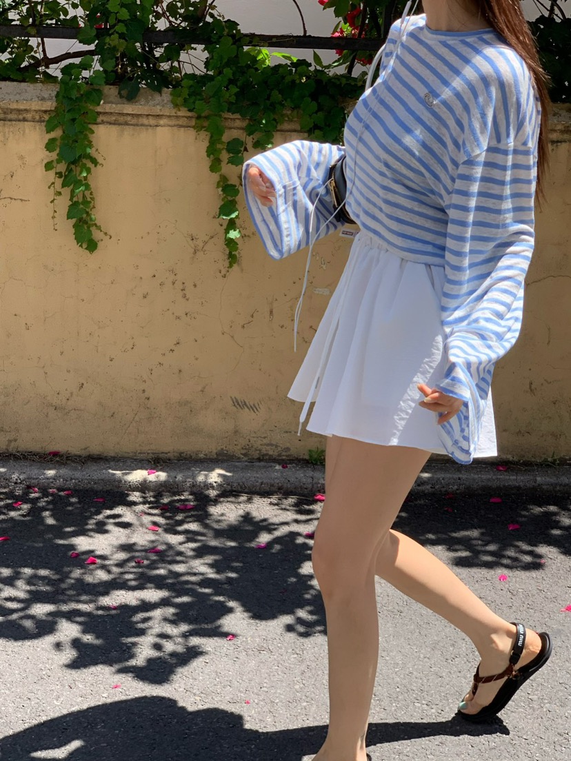 REVE CITE-L東大門㊣直郵女裝新品人氣休閑真品長袖T恤亞麻REVE CITE長袖T恤