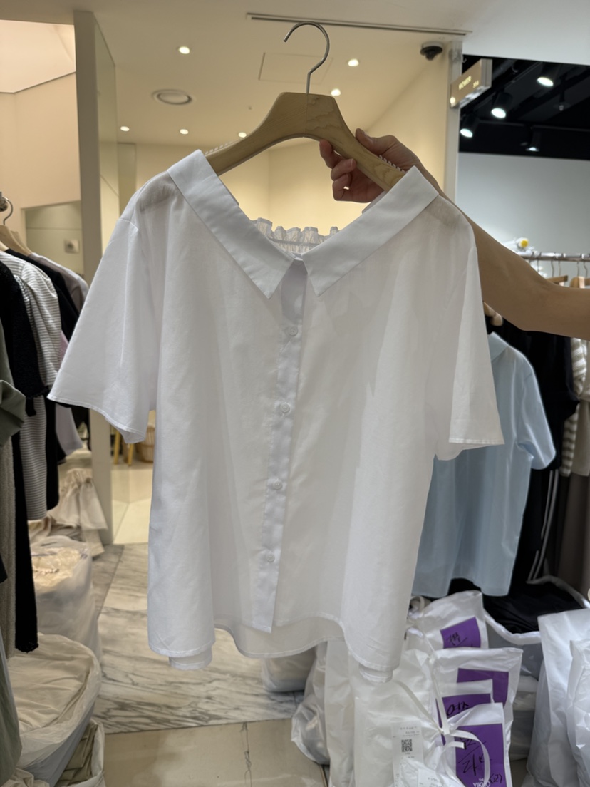 YIKHO STYLE東大門㊣直郵女裝新款人氣休閑推薦襯衫蕾絲衫YIKHO STYLE襯衫/蕾絲衫圖色2