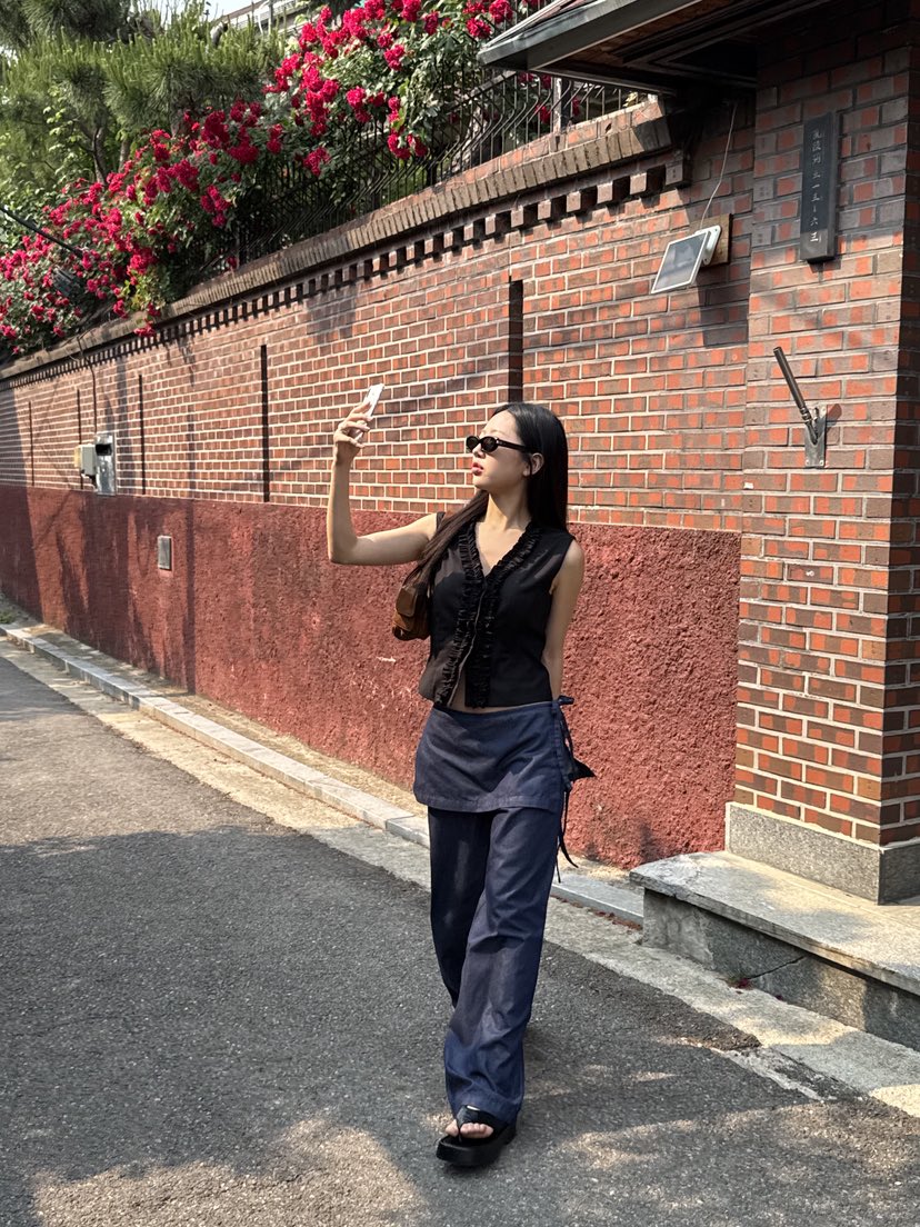 SUNDER MARKET東大門㊣直郵女裝新款25春夏熱賣休閑時尚裙褲SUNDER MARKET裙褲