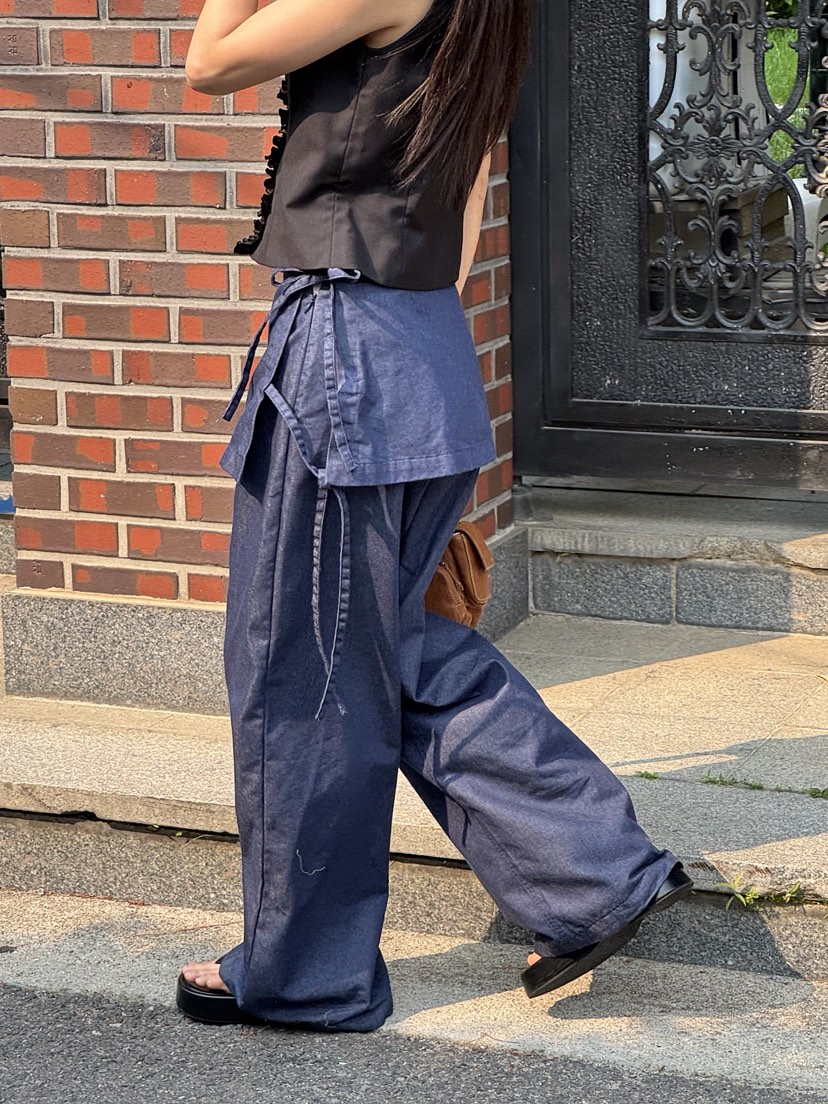 SUNDER MARKET東大門㊣直郵女裝新款25春夏熱賣休閑時尚裙褲SUNDER MARKET裙褲