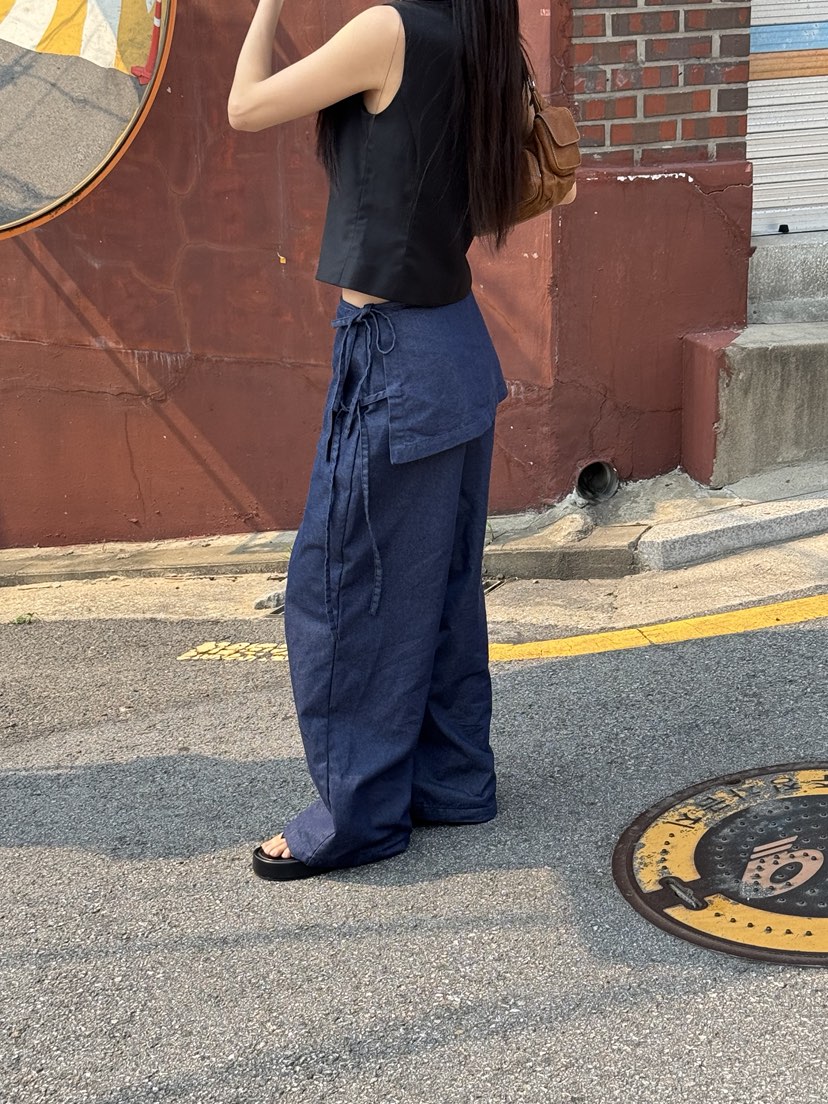 SUNDER MARKET東大門㊣直郵女裝新款25春夏熱賣休閑時尚裙褲SUNDER MARKET裙褲