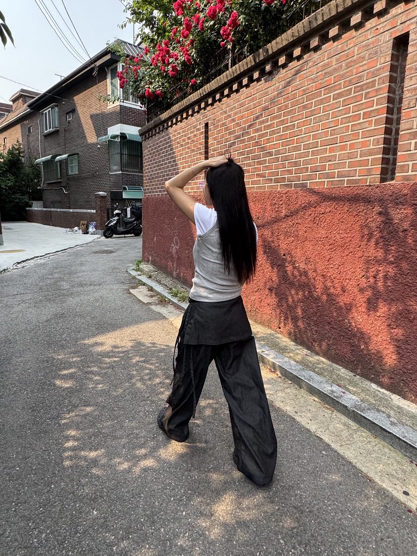 SUNDER MARKET東大門㊣直郵女裝新款25春夏熱賣休閑時尚裙褲SUNDER MARKET裙褲