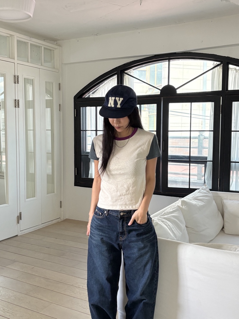 SUNDER MARKET韓國代購㊣女裝新品休閑熱賣推薦時尚25春夏T恤SUNDER MARKETT恤