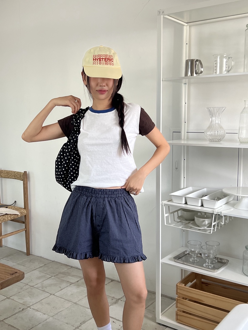 SUNDER MARKET韓國代購㊣女裝新品休閑熱賣推薦時尚25春夏T恤SUNDER MARKETT恤