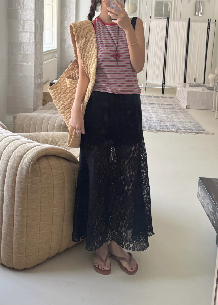 OUPPT韓國直郵㊣女士新款休閑真品25春夏時尚熱賣人氣推薦長裙OUPPT長裙圖色2