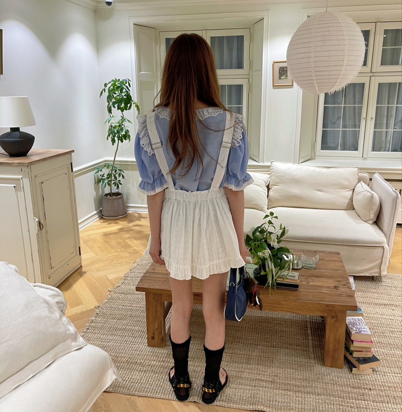 BOUTIQUE-L韓國代購㊣女裝新款真品推薦人氣熱賣襯衫蕾絲衫BOUTIQUE-L襯衫/蕾絲衫