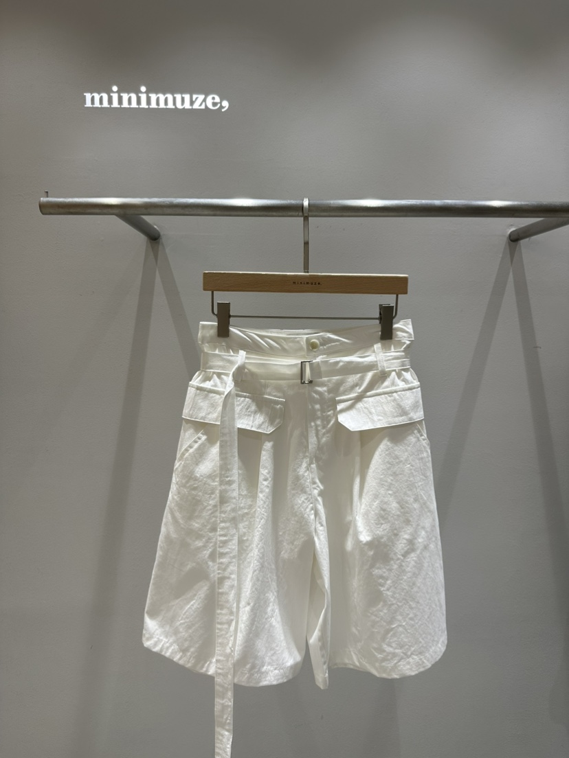 MINIMUZE韓國直郵㊣女裝新款真品推薦人氣時尚休閑短褲含腰帶MINIMUZE短褲