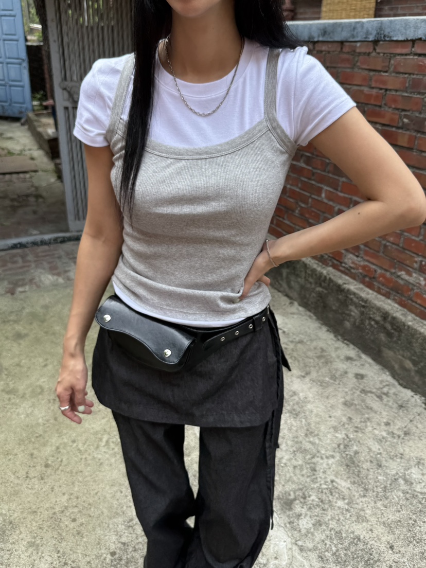 SUNDER MARKET東大門㊣直郵女士新品真品時尚休閑吊帶背心SUNDER MARKET吊帶/背心圖色3