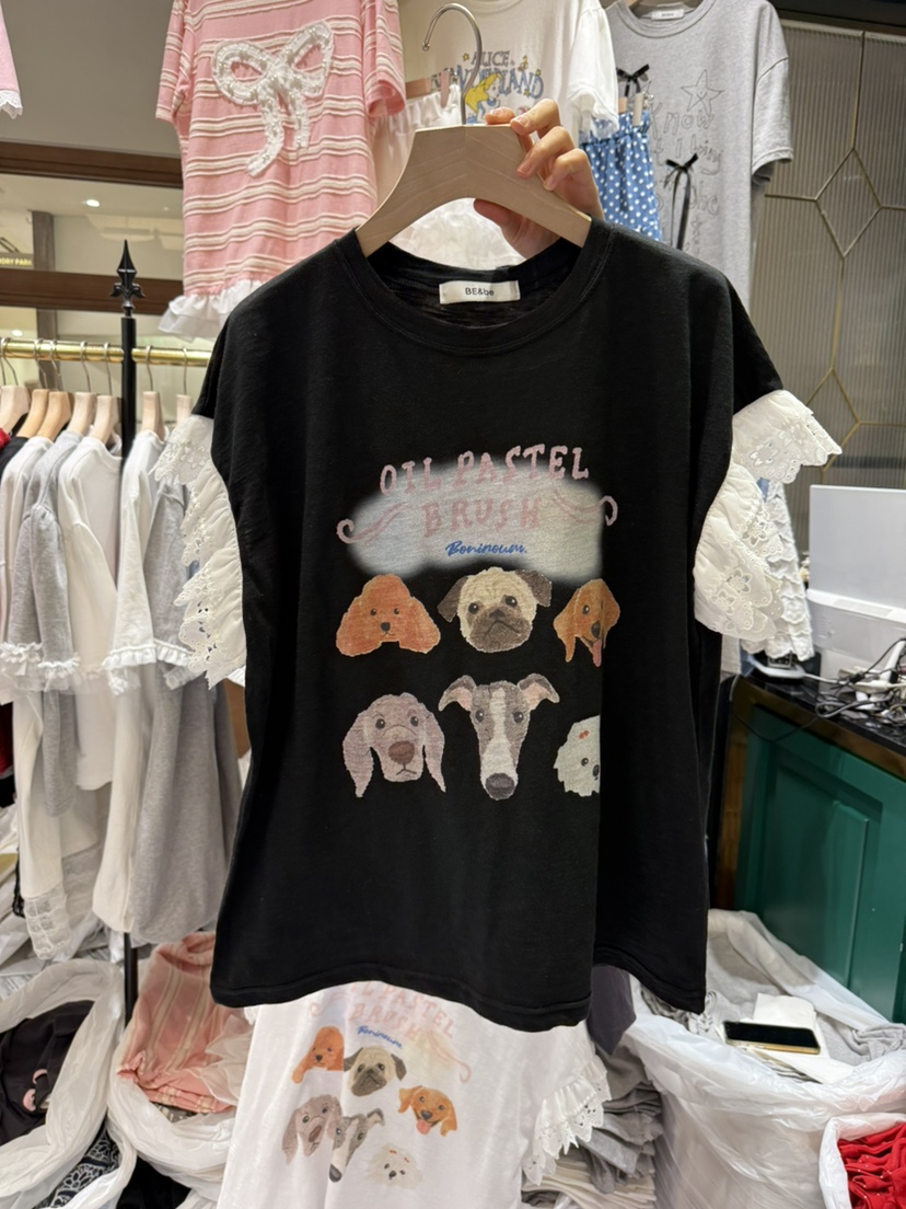 BE&BE東大門㊣直郵女裝新品休閑推薦職業時尚熱賣25春夏T恤BE&beT恤