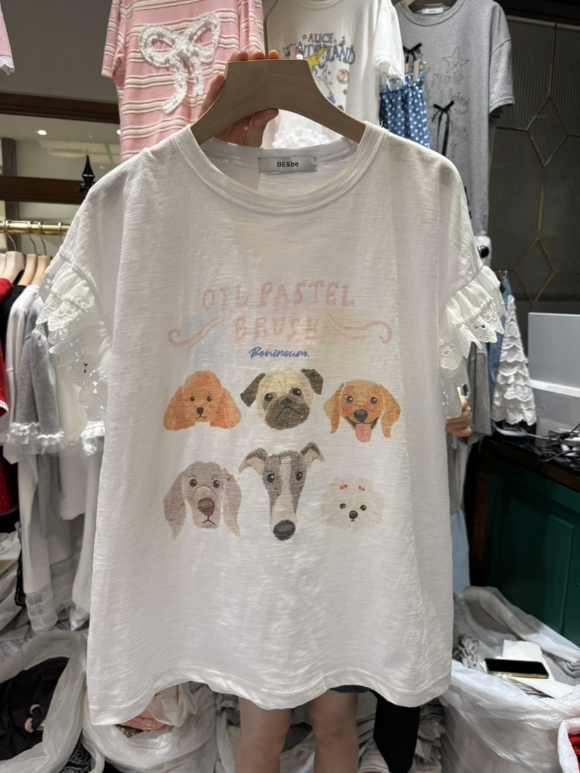 BE&BE東大門㊣直郵女裝新品休閑推薦職業時尚熱賣25春夏T恤BE&beT恤圖色2