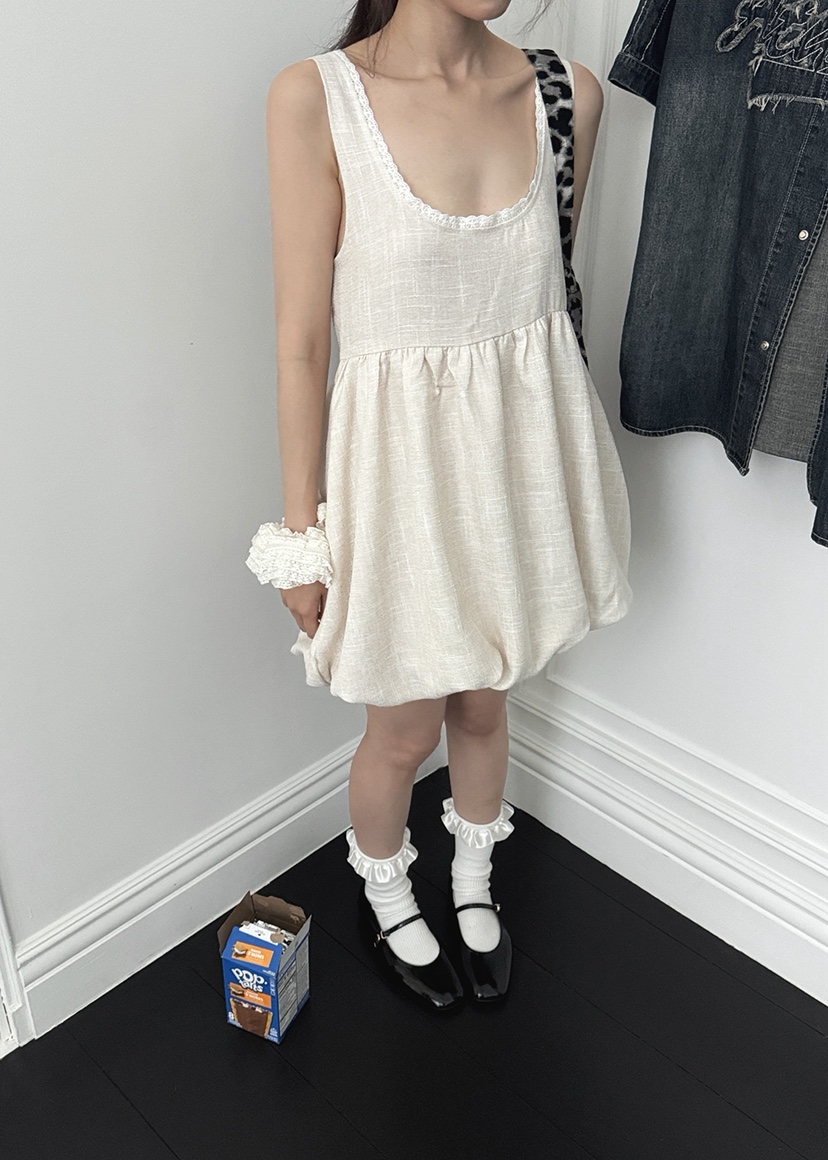 OURWAVE/OUR ROOM韓國直郵㊣女士新品25春夏連衣裙粗花呢Our Wave/Our Room連衣裙