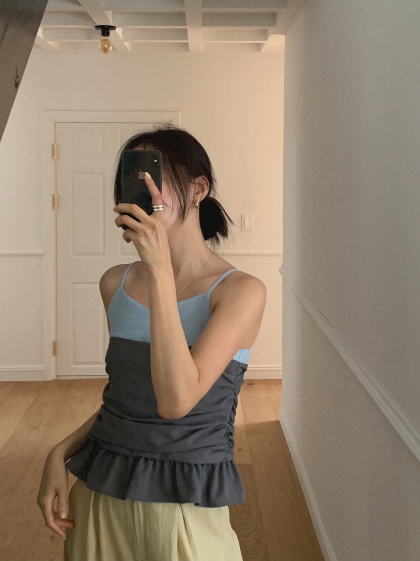 SLAT韓國代購㊣女裝新款休閑25春夏真品職業推薦人氣吊帶背心SLAT吊帶/背心