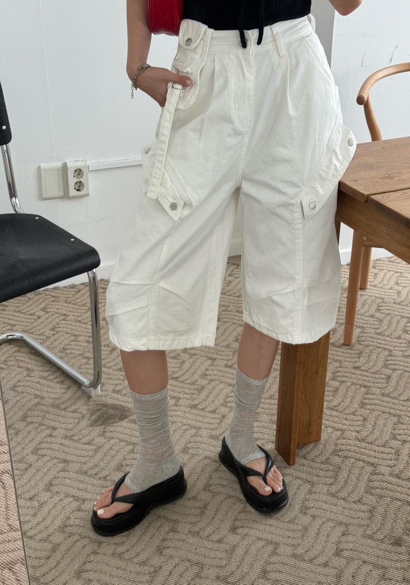 DENVER東大門㊣直郵女裝新款25春夏熱賣推薦時尚人氣短褲棉質DENVER短褲