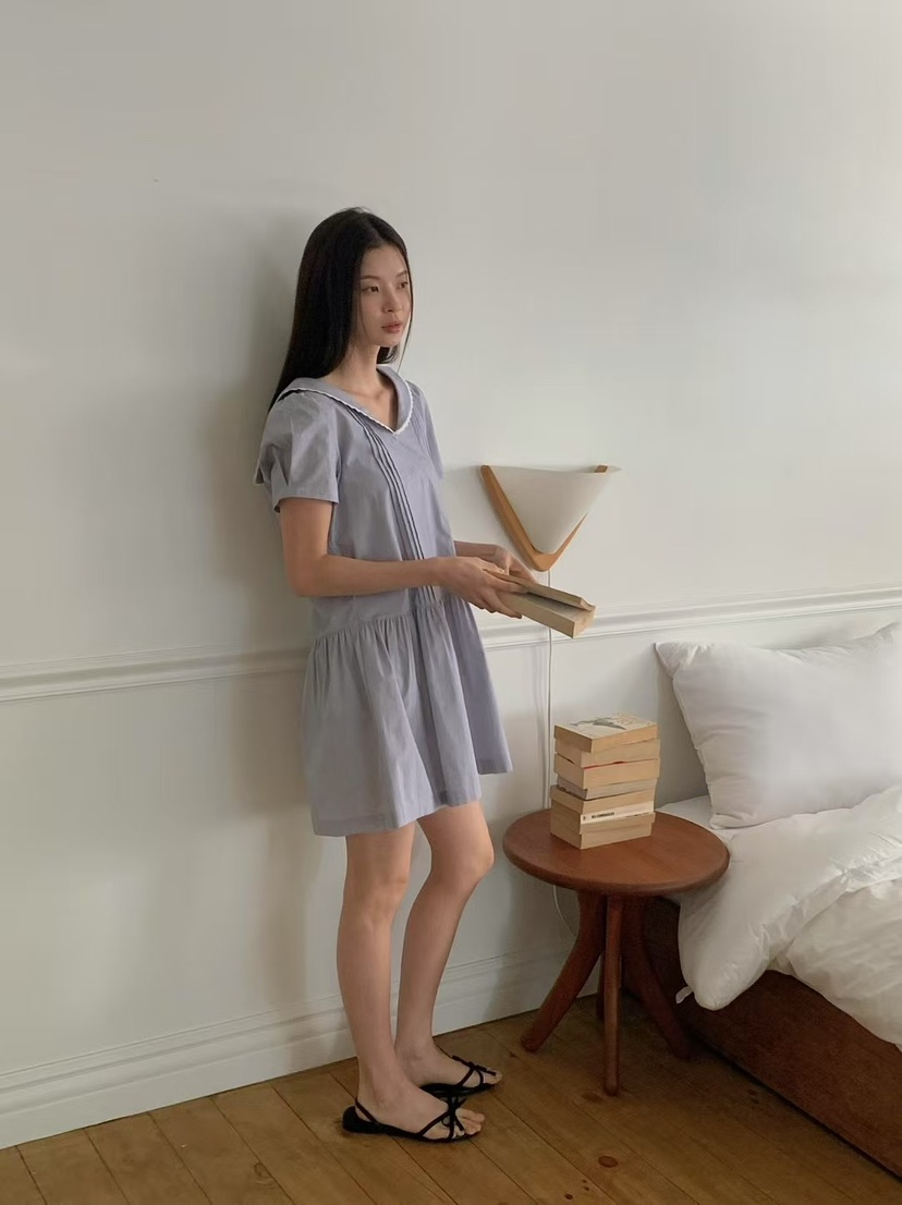 ANOU韓國直郵㊣女士新品真品25春夏人氣休閑職業推薦連衣裙ANOU連衣裙