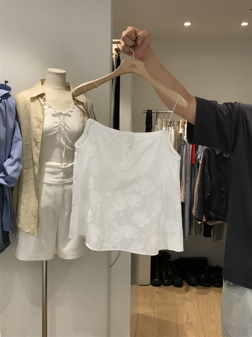 TAF韓國直郵㊣女裝新品25春夏職業休閑真品人氣時尚吊帶背心TAF吊帶/背心圖色1
