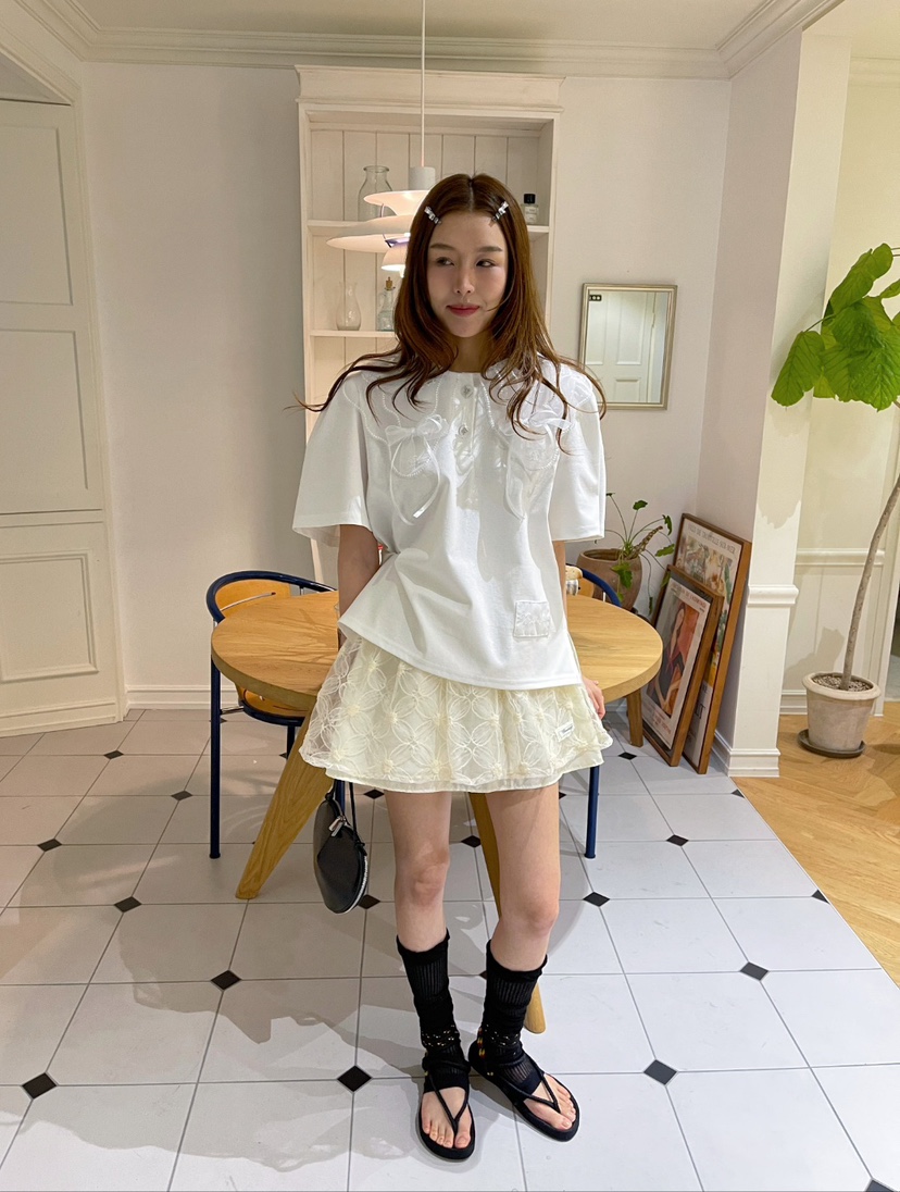 BOUTIQUE-L韓國代購㊣女裝新款熱賣推薦人氣25春夏真品T恤BOUTIQUE-LT恤