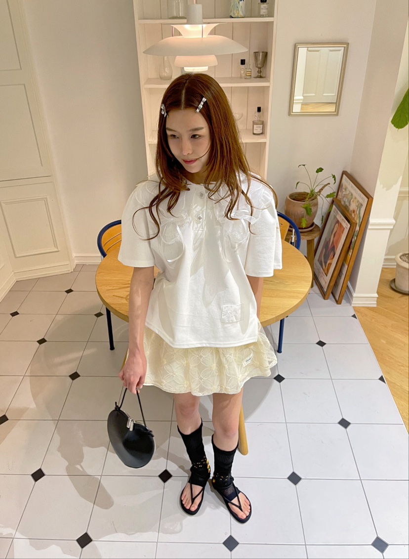 BOUTIQUE-L韓國代購㊣女裝新款熱賣推薦人氣25春夏真品T恤BOUTIQUE-LT恤