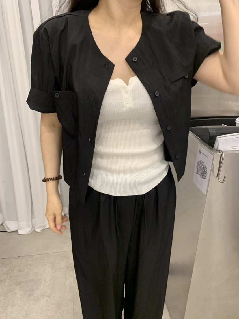 DARAK韓國直郵㊣女裝新款25春夏真品休閑熱賣時尚襯衫蕾絲衫DARAK襯衫/蕾絲衫