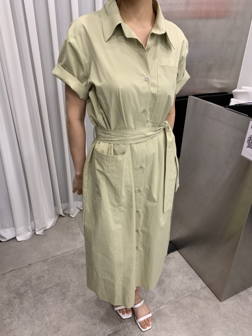 DARAK東大門㊣實拍女裝新品職業休閑熱賣時尚推薦連衣裙含腰帶DARAK連衣裙