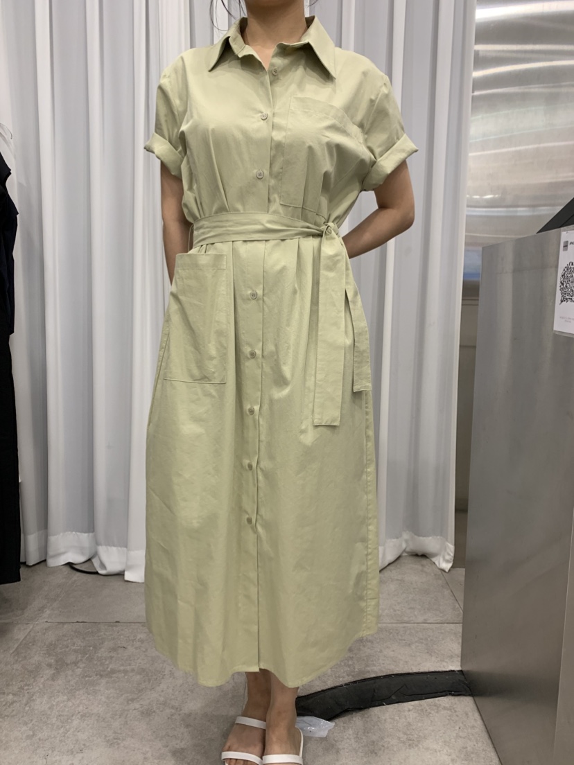 DARAK東大門㊣實拍女裝新品職業休閑熱賣時尚推薦連衣裙含腰帶DARAK連衣裙