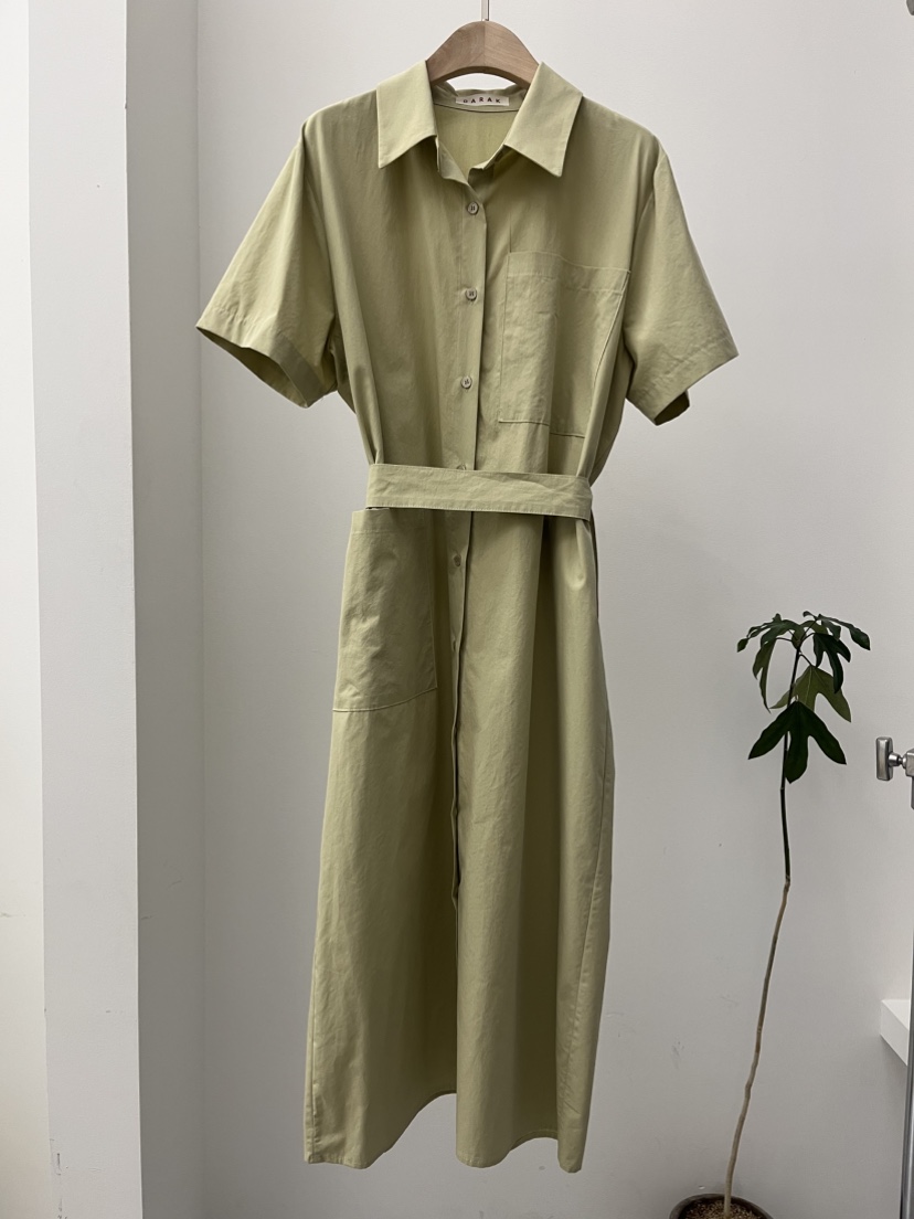 DARAK東大門㊣實拍女裝新品職業休閑熱賣時尚推薦連衣裙含腰帶DARAK連衣裙