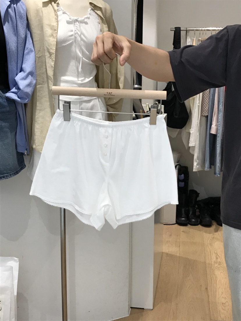 TAF韓國代購㊣女士新品時尚熱賣推薦25春夏人氣休閑短褲蕾絲TAF短褲