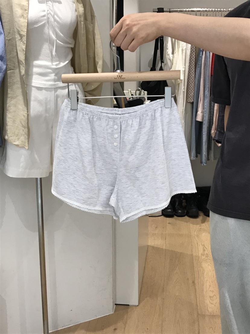 TAF韓國代購㊣女士新品時尚熱賣推薦25春夏人氣休閑短褲蕾絲TAF短褲圖色2