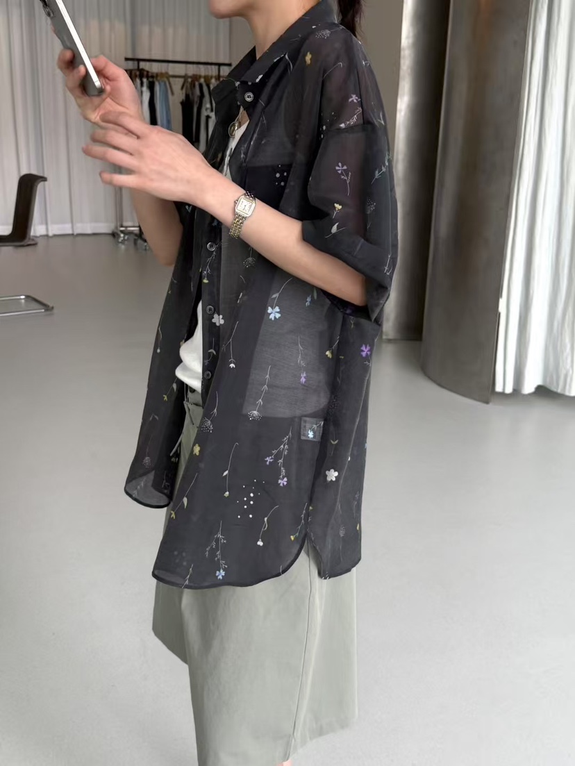 MINIMUZE韓國代購㊣女裝新款時尚人氣職業休閑熱賣襯衫蕾絲衫MINIMUZE襯衫/蕾絲衫