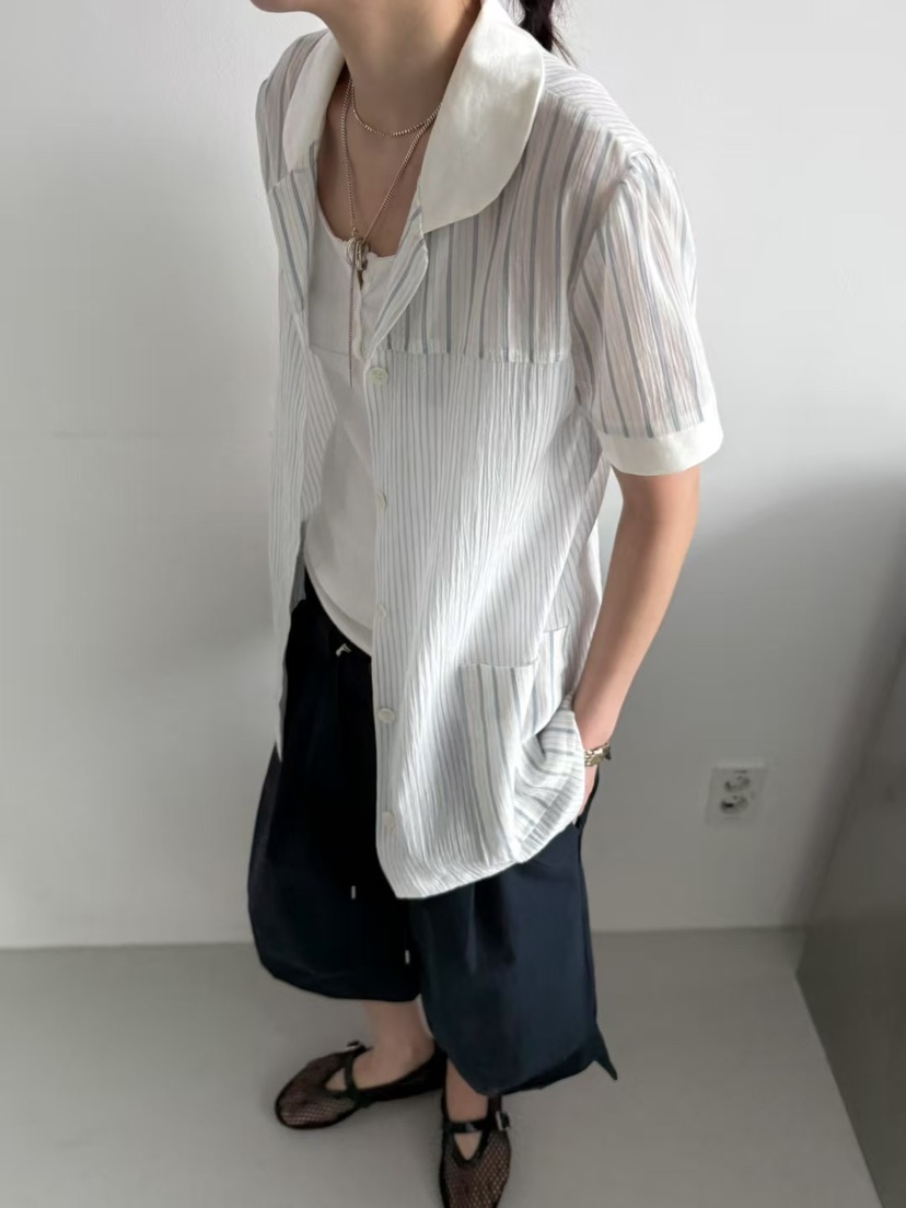 MINIMUZE東大門㊣直郵女士新款人氣真品職業推薦襯衫蕾絲衫MINIMUZE襯衫/蕾絲衫
