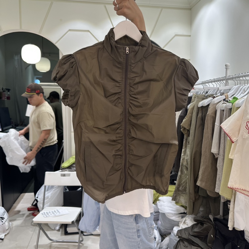 EGG IS韓國代購㊣女裝新品職業25春夏人氣休閑熱賣真品夾克EGG IS夾克圖色2