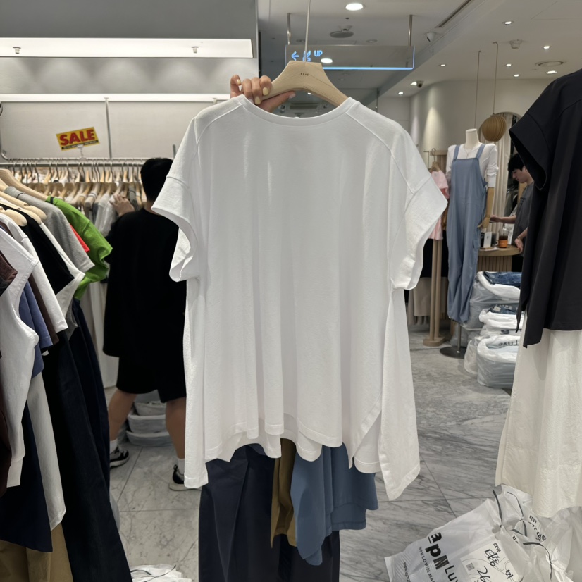 REVE-L東大門㊣直郵女裝新款25春夏真品休閑熱賣時尚人氣T恤REVE-LT恤圖色1