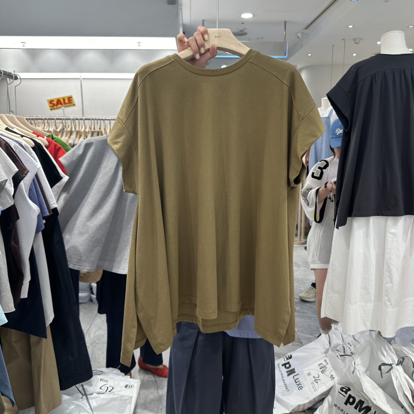 REVE-L東大門㊣直郵女裝新款25春夏真品休閑熱賣時尚人氣T恤REVE-LT恤圖色4