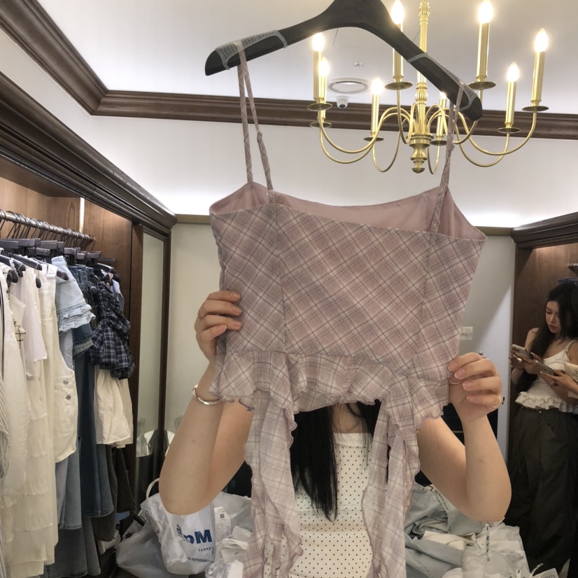 VIRKIN韓國代購㊣女裝新品真品25春夏職業時尚休閑吊帶背心VIRKIN吊帶/背心