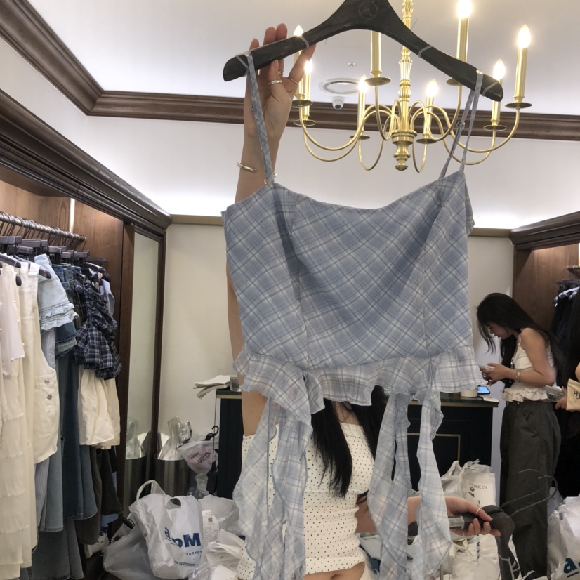 VIRKIN韓國代購㊣女裝新品真品25春夏職業時尚休閑吊帶背心VIRKIN吊帶/背心