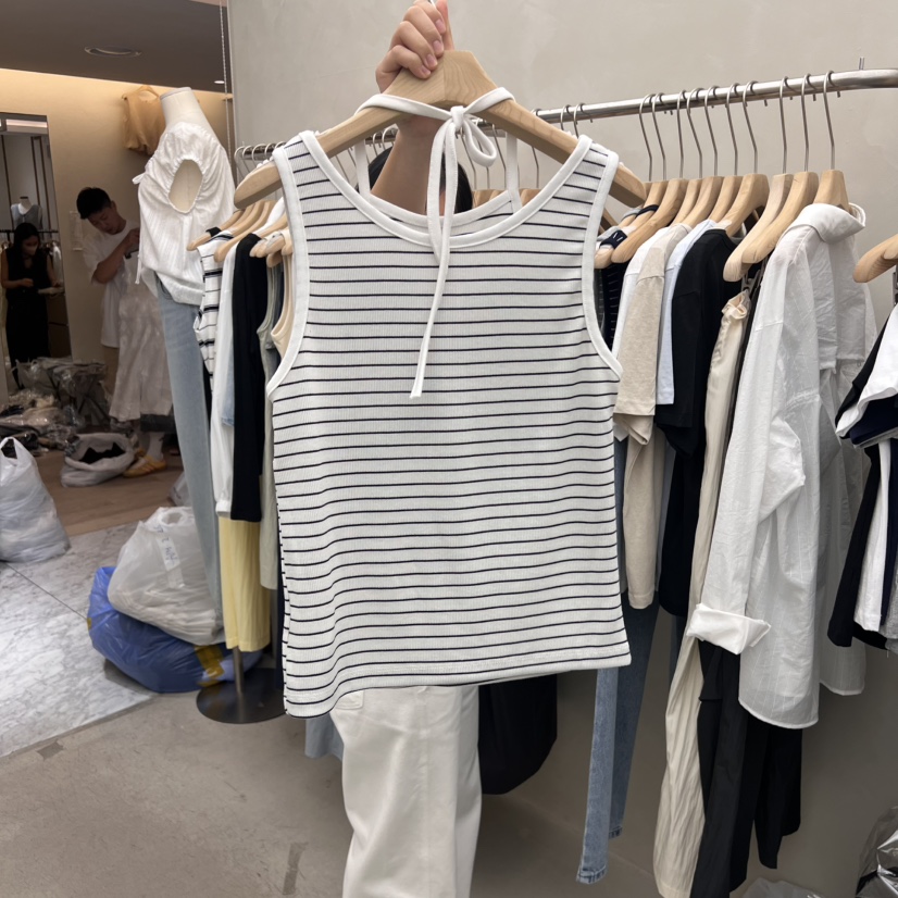 MURR東大門㊣代購女裝新品人氣推薦職業熱賣吊帶背心假兩件MURR吊帶/背心