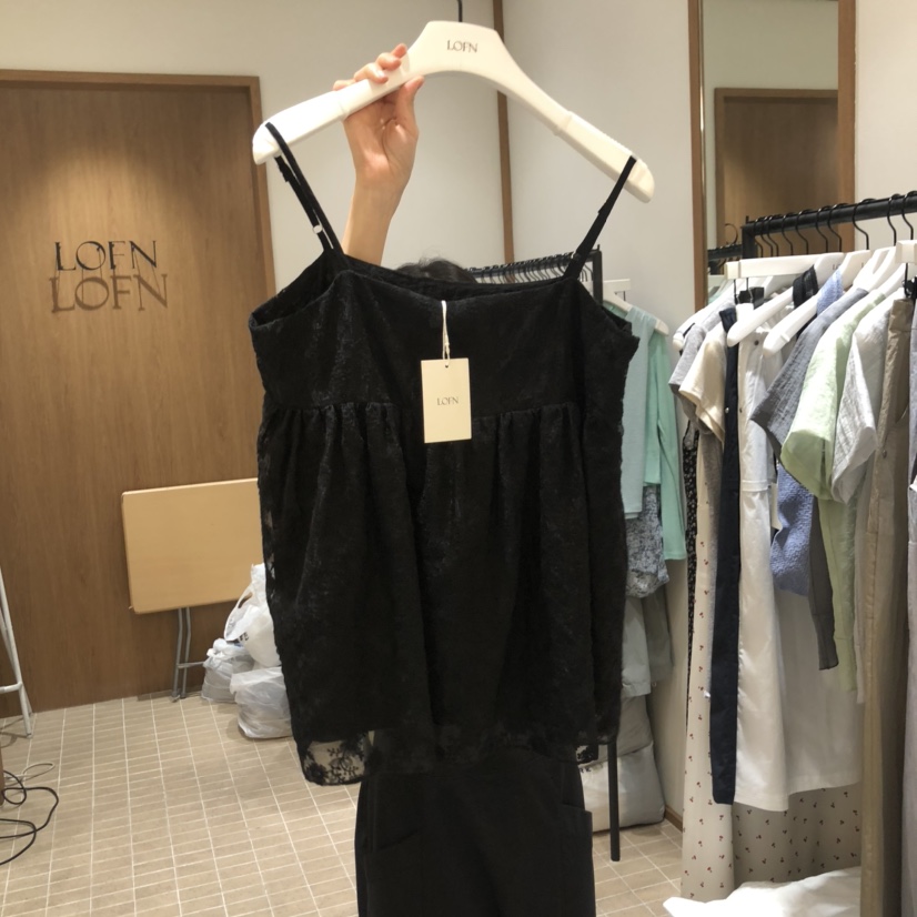 LOFN韓國直郵㊣女士新品真品休閑時尚推薦熱賣職業吊帶背心LOFN吊帶/背心圖色2