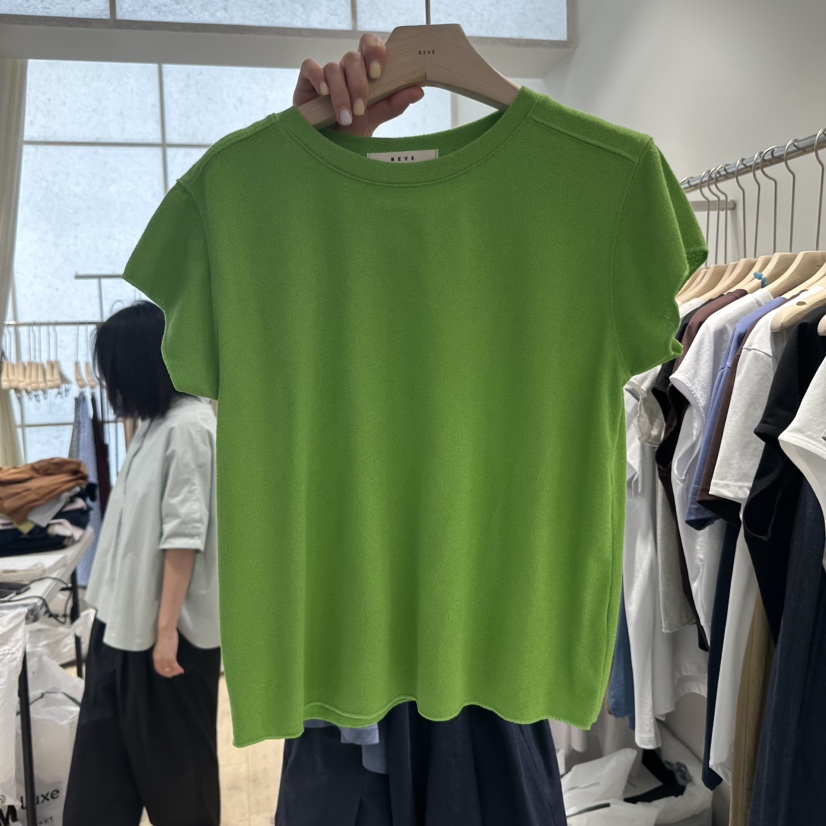 REVE-L東大門㊣代購女裝新品25春夏休閑人氣真品熱賣時尚T恤REVE-LT恤圖色4