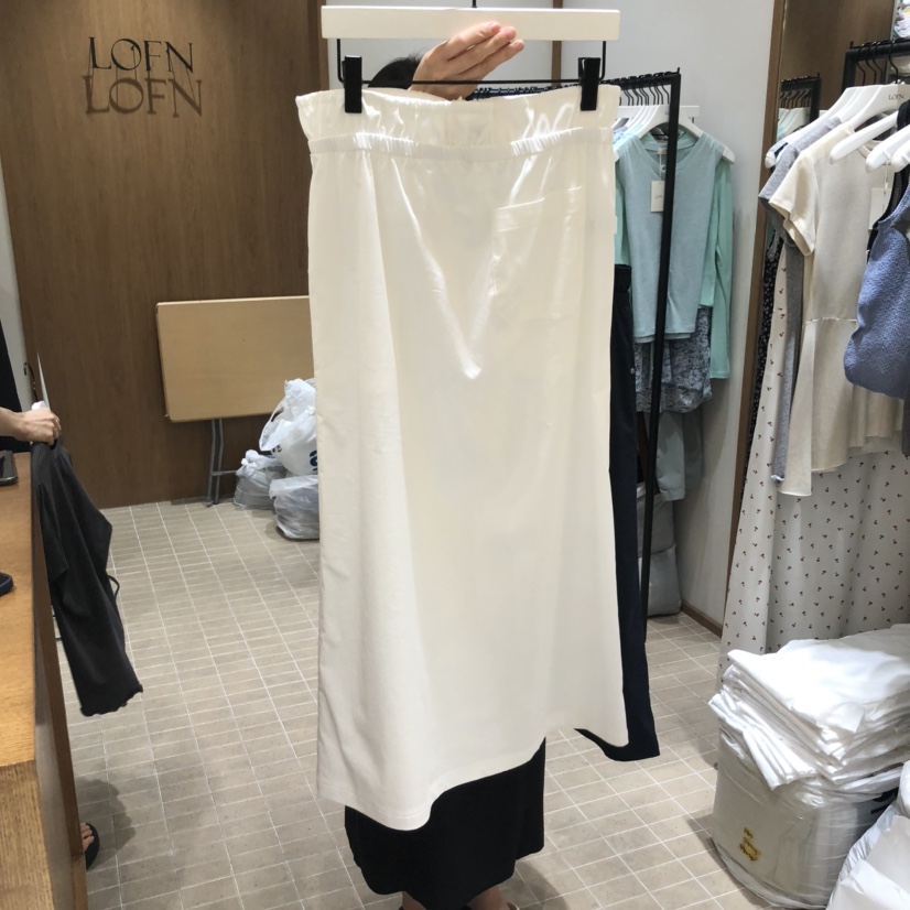 LOFN東大門㊣代購女士新品熱賣推薦職業25春夏半身裙中短裙LOFN半身裙/中短裙