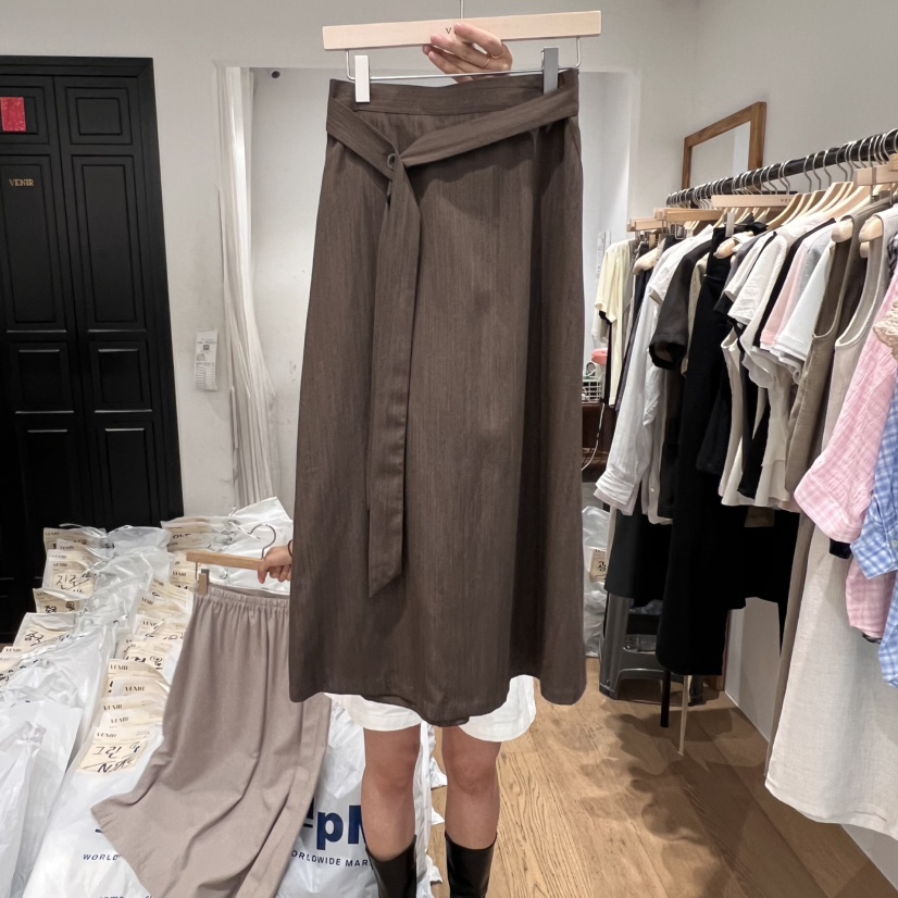 VENIR-a韓國直郵㊣女士新品人氣職業25春夏熱賣半身裙中短裙VENIR-a半身裙/中短裙圖色2