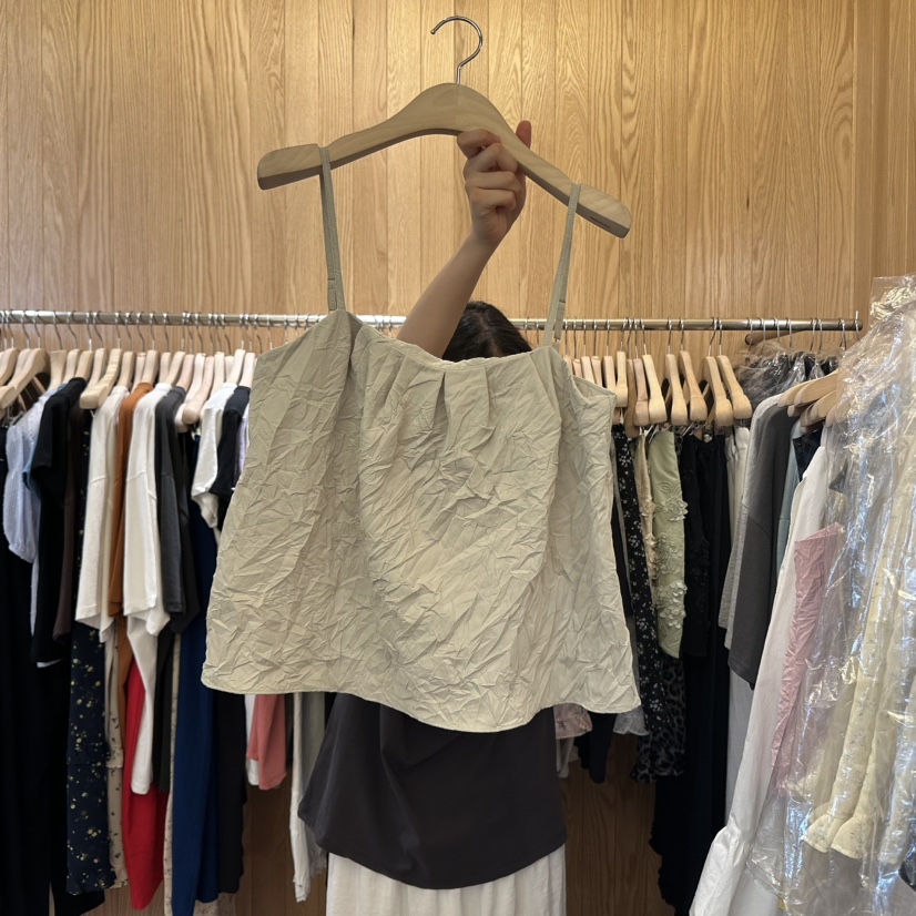 CHOI-L東大門㊣代購女裝新品推薦時尚熱賣人氣休閑吊帶背心CHOI吊帶/背心圖色3