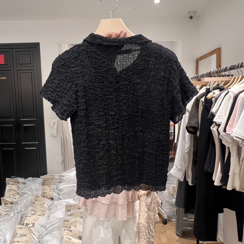 VENIR-a東大門㊣實拍女裝新品25春夏休閑熱賣人氣職業時尚T恤VENIR-aT恤