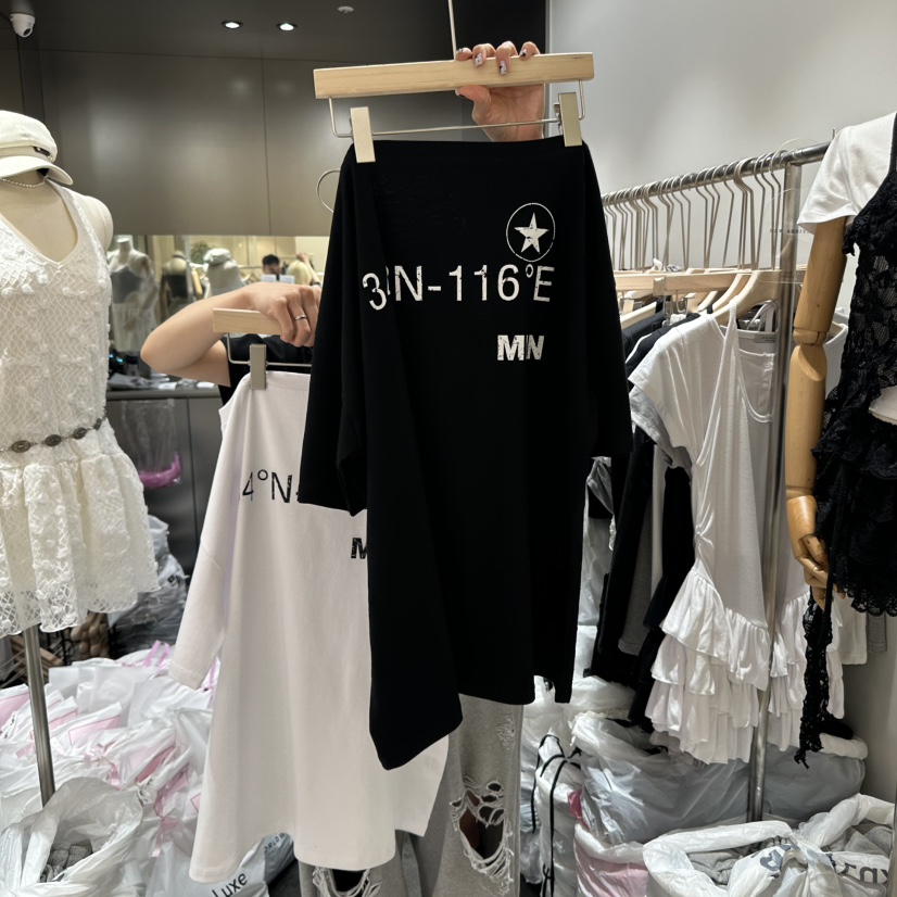 OUR MINUTE東大門㊣實拍女裝新品真品職業時尚休閑熱賣T恤OUR MINUTET恤圖色2